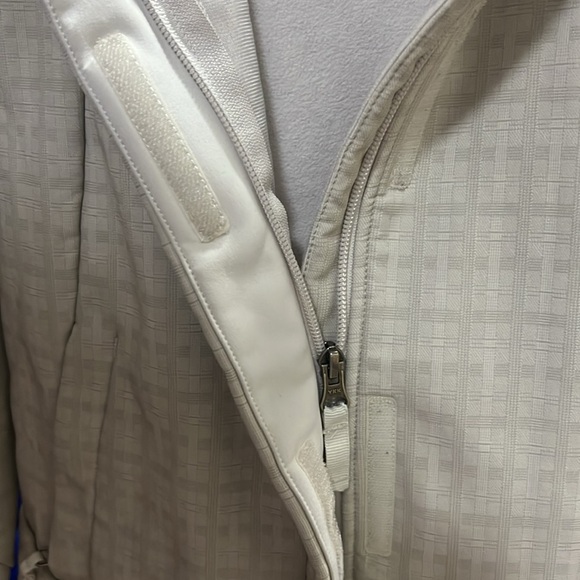 AVIA Windbreaker Jacket White Hood Zipper Warm Winter Jacket size Large - Picture 5 of 11
